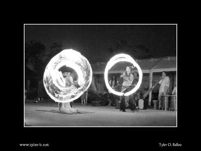 Fire Dancer 02 B&W