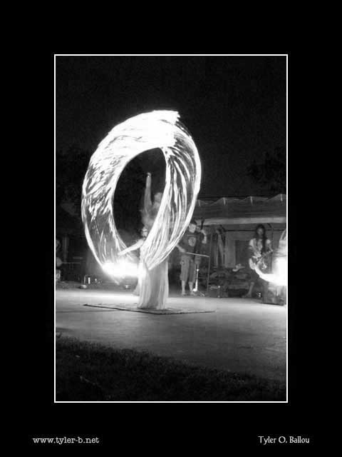 Fire Dancer 03 B&W