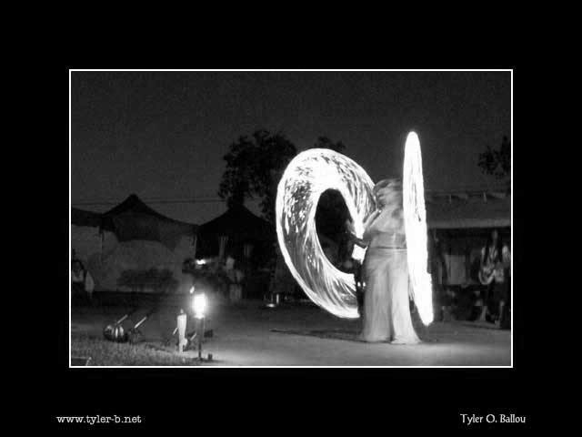 Fire Dancer 05 B&W