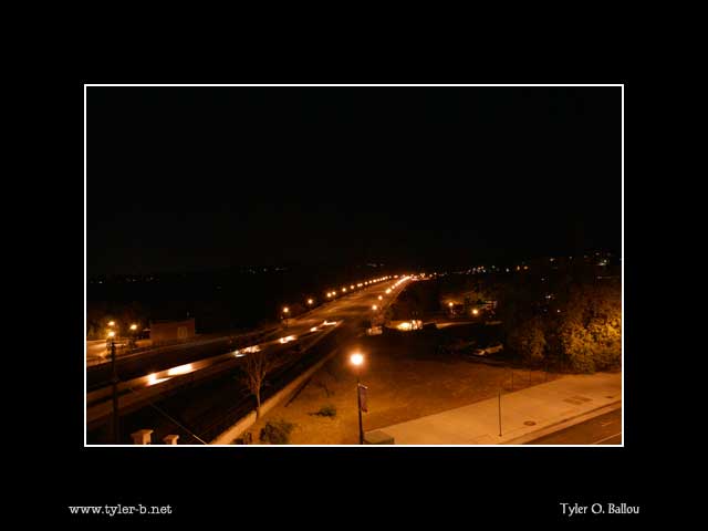 Folsom-Auburn Bridge at Night