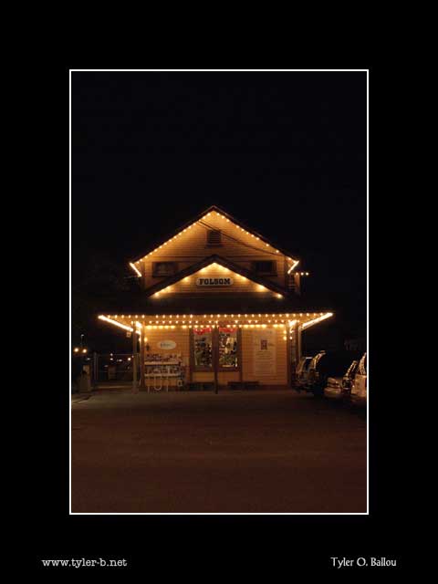 Folsom Chamber of Commerece at Night
