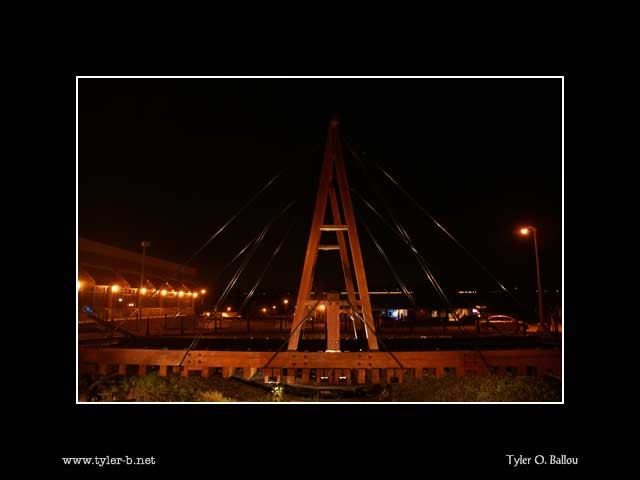 Folsom-Auburn Bridge at Night